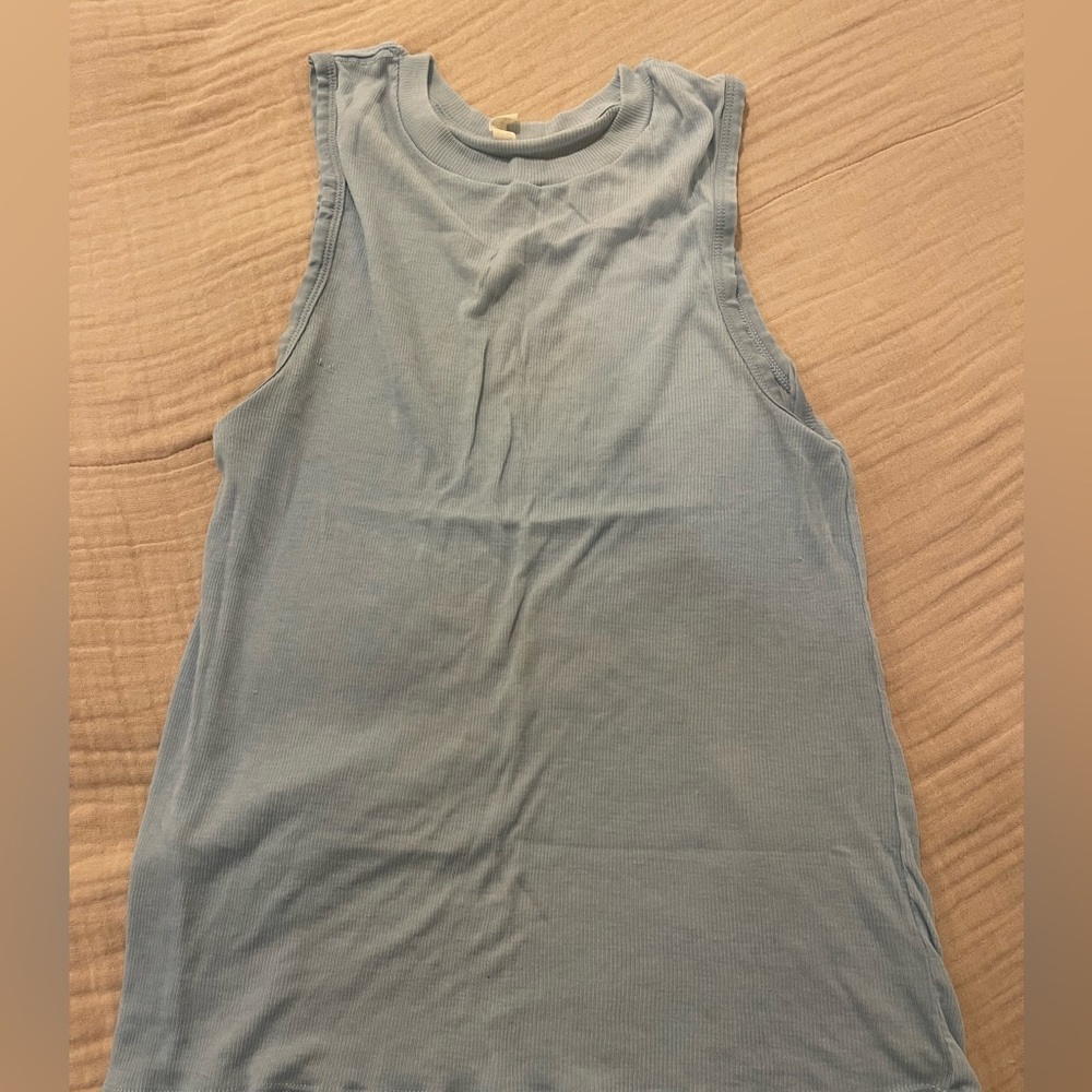 Free People Movement Muscle Tee light blue size small